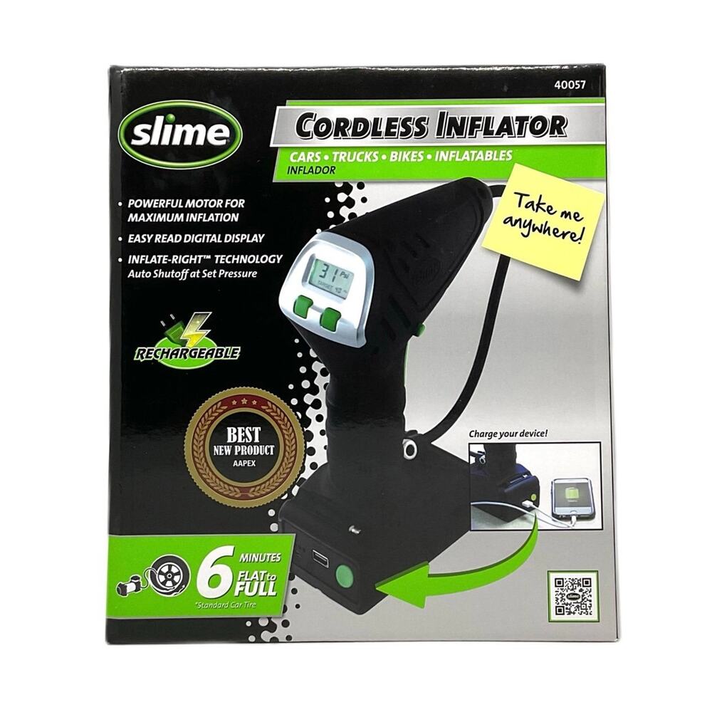 Slime Rechargeable Cordless Inflator